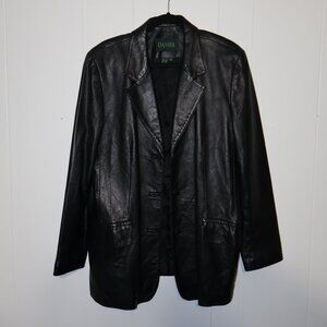 Danier Genuine Leather Blazer Jacket Black (Women’s XL)